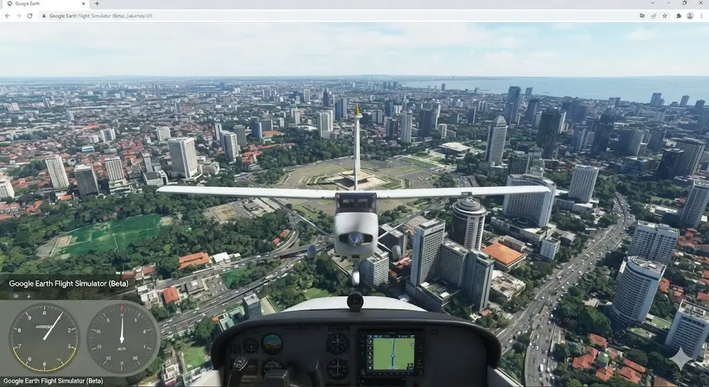 Google Earth Rilis Flight Simulator Gratis Lewat Web!