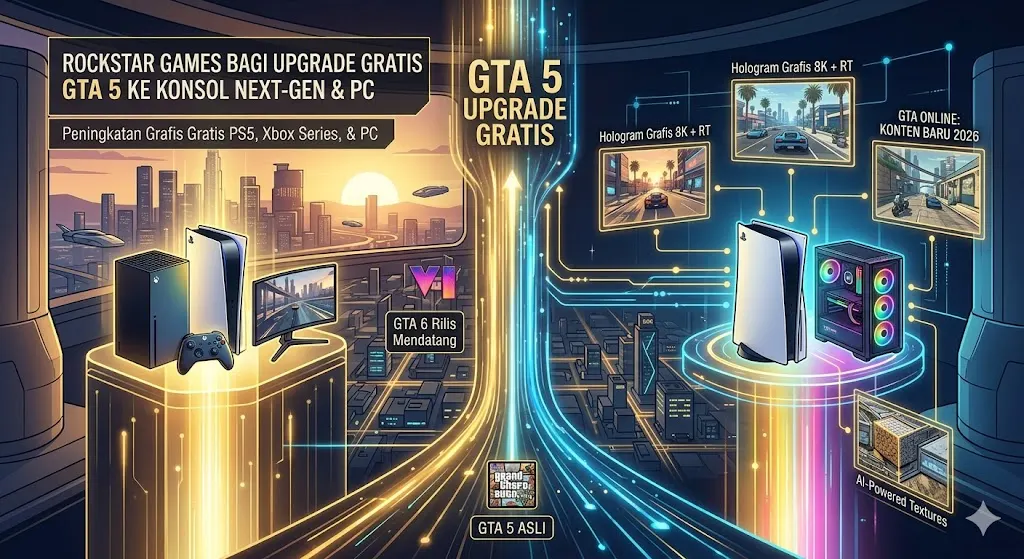 Rockstar Bagi Upgrade Gratis GTA 5 ke Konsol Next-Gen PC