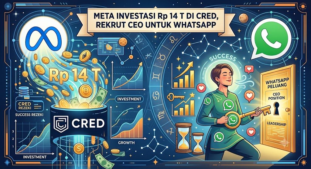 Meta Investasi Rp 14 T di Cred, Rekrut CEO untuk WhatsApp