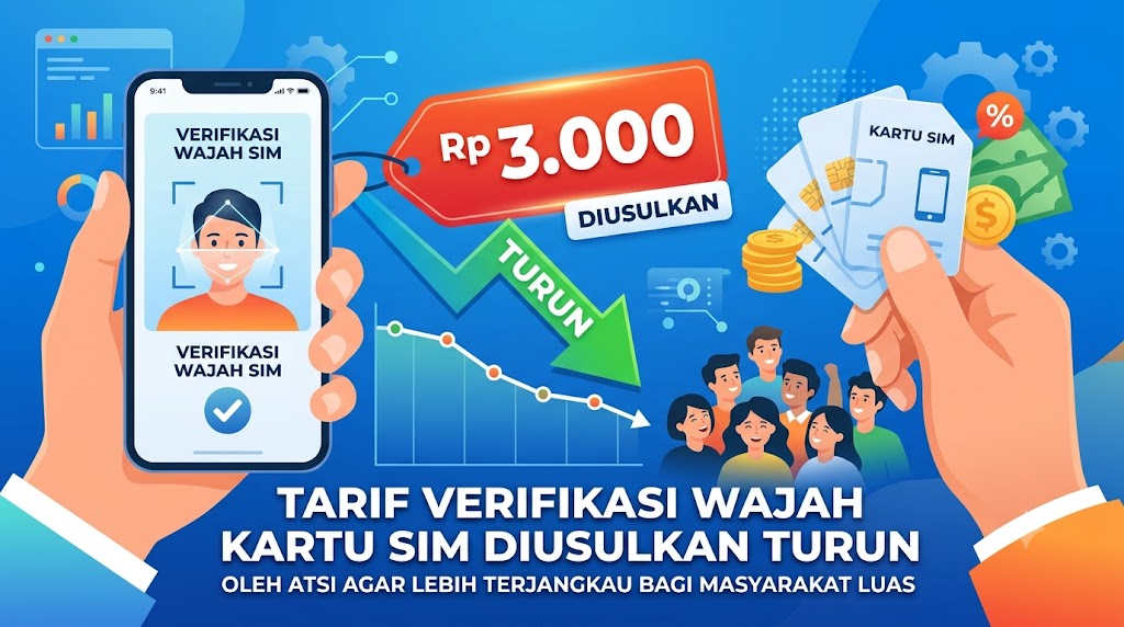 Tarif Verifikasi Wajah Kartu SIM Diusulkan Turun