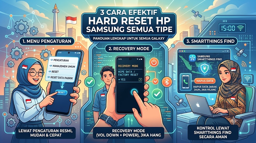3 Cara Efektif Hard Reset HP Samsung Semua Tipe