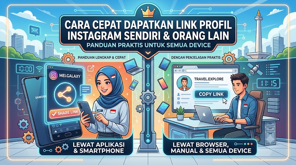 Cara Cepat Dapatkan Link Profil Instagram Sendiri &amp; Orang Lain