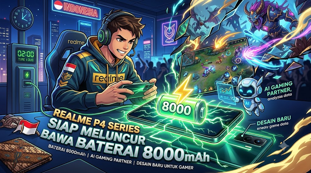 Realme P4 Series Siap Meluncur Bawa Baterai 8000mAh